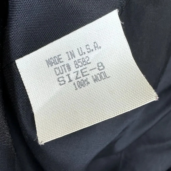 Vintage 90s Neiman Marcus 100% Wool Coat 8 Gray Notch Single Breasted USA Made - Picture 8 of 8